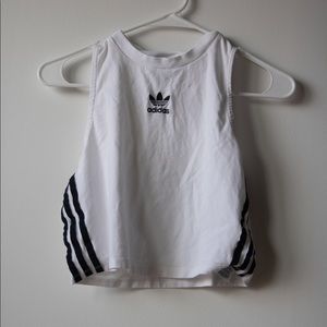 Adidas high neck crop top